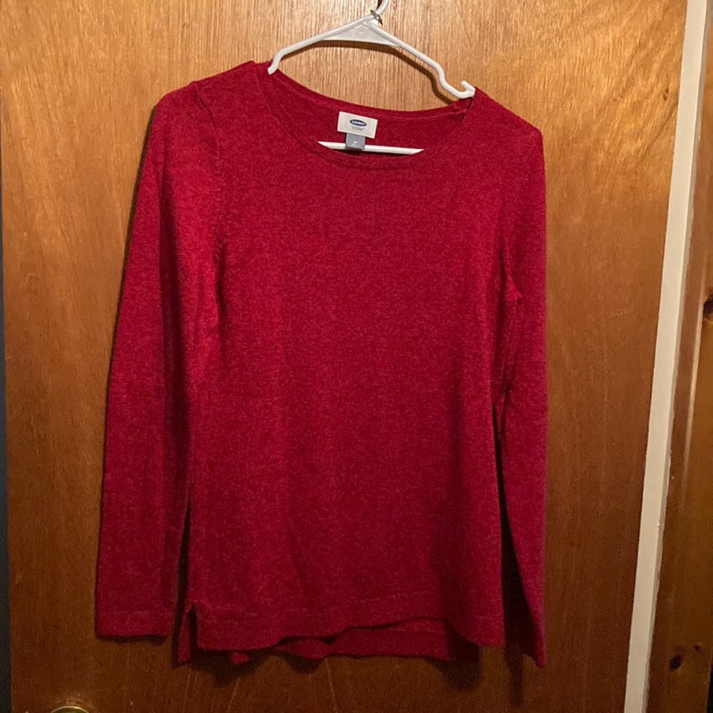 Womens Red Old Navy Light Sweater